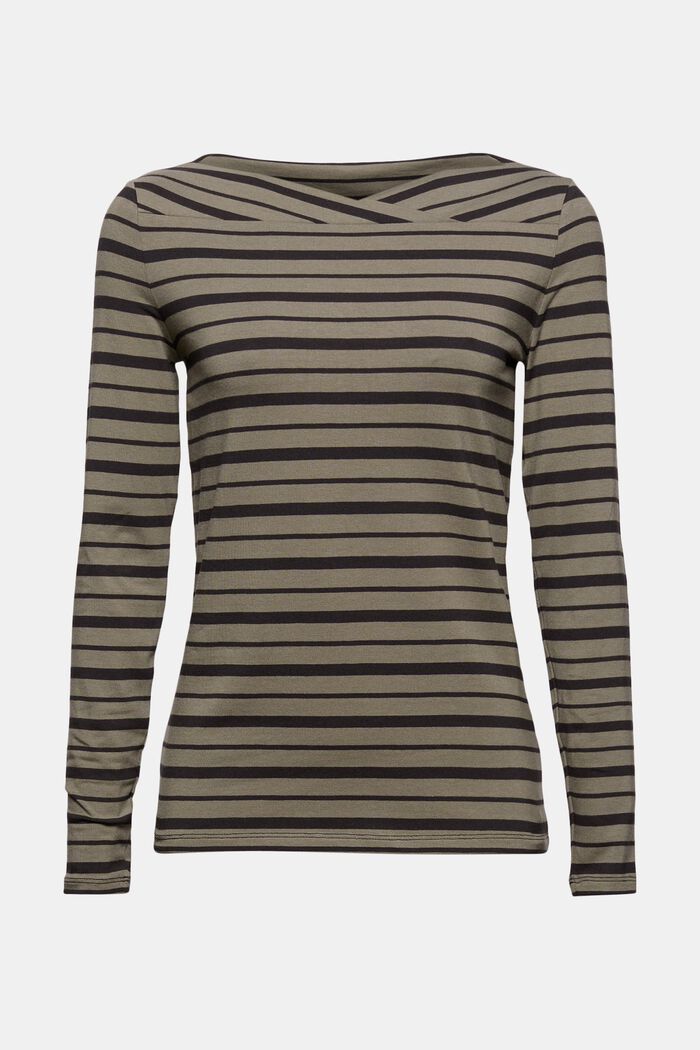 In a TENCEL™/ modal blend: Striped shirt