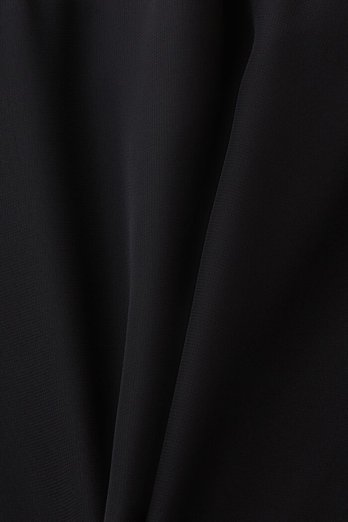 V-Neck Chiffon Mini Dress, BLACK, detail image number 4