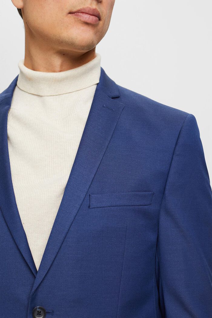 Slim fit blazer, BLUE, detail image number 2