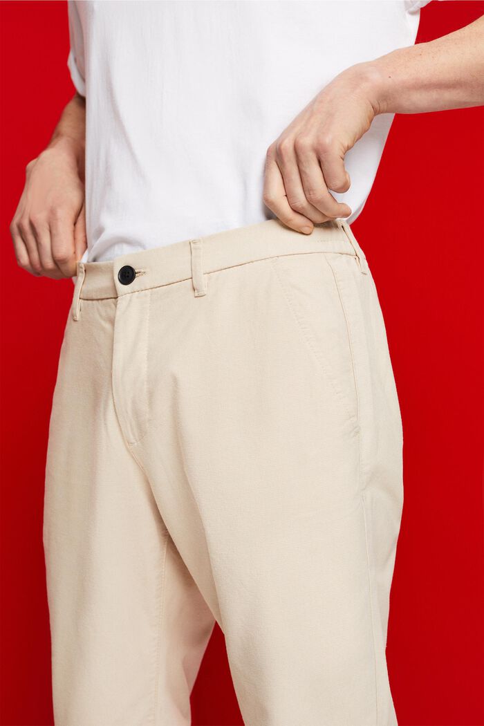 Brushed chino trousers, BEIGE, detail image number 2