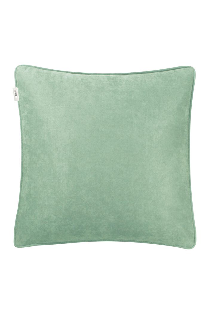 Plain coloured decorative cushion cover, SAGE, detail image number 2