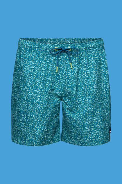 Swimming shorts with all-over pattern