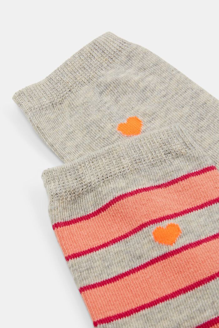 2-Pack Striped Socks, STORM GREY, detail image number 2