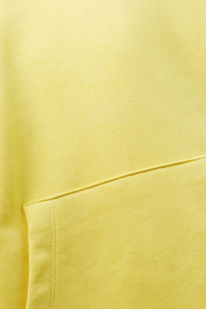Embroidered Logo Hoodie, LIGHT YELLOW, detail image number 5