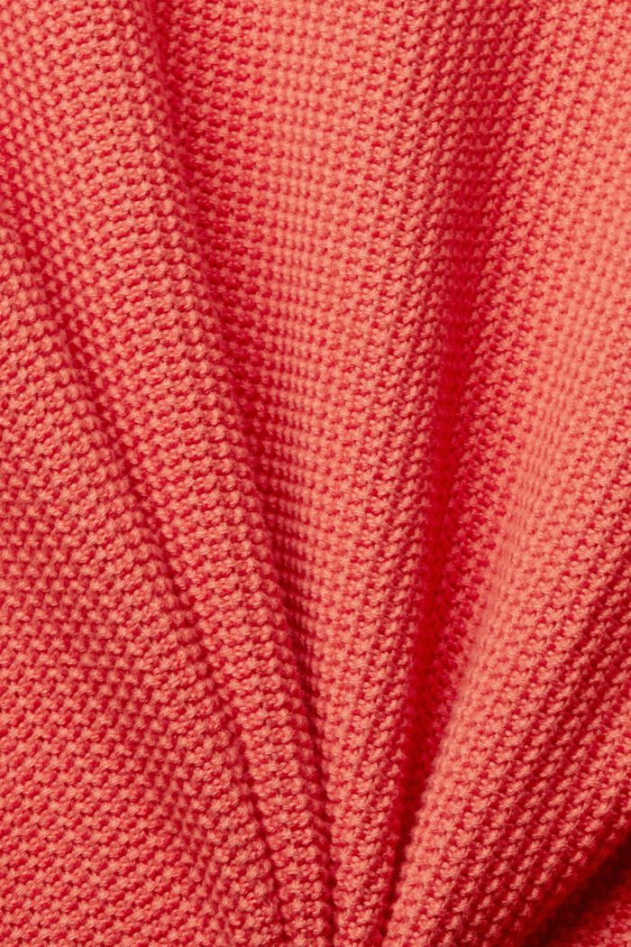 Pure cotton jumper, CORAL, detail image number 1