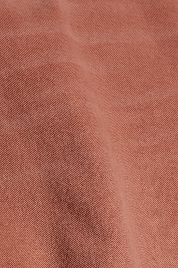 Relaxed 7/8-length trousers in a garment-washed look, organic cotton, BLUSH, detail image number 4