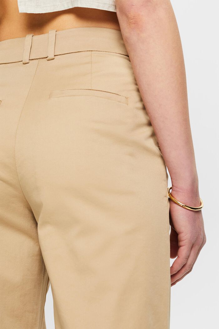Wide Leg Chino Pants, BEIGE, detail image number 3