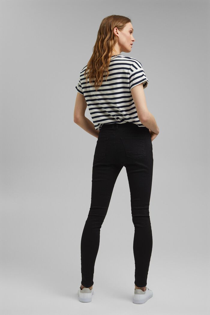 Stretch jeans containing organic cotton, BLACK RINSE, detail image number 3