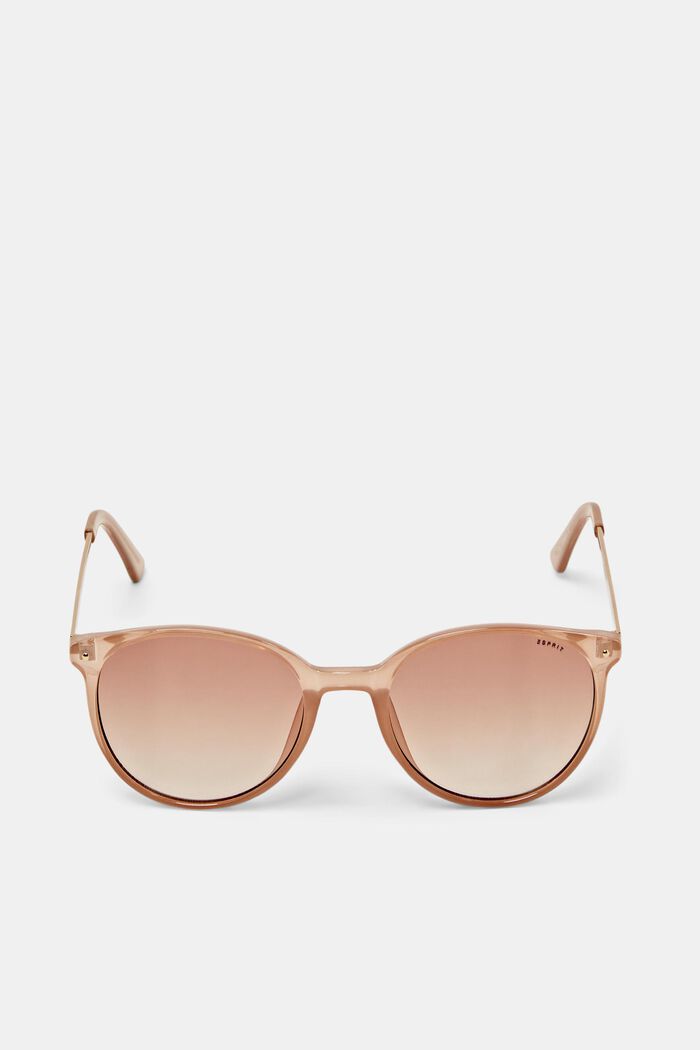 Round framed sunglasses, BEIGE, detail image number 0