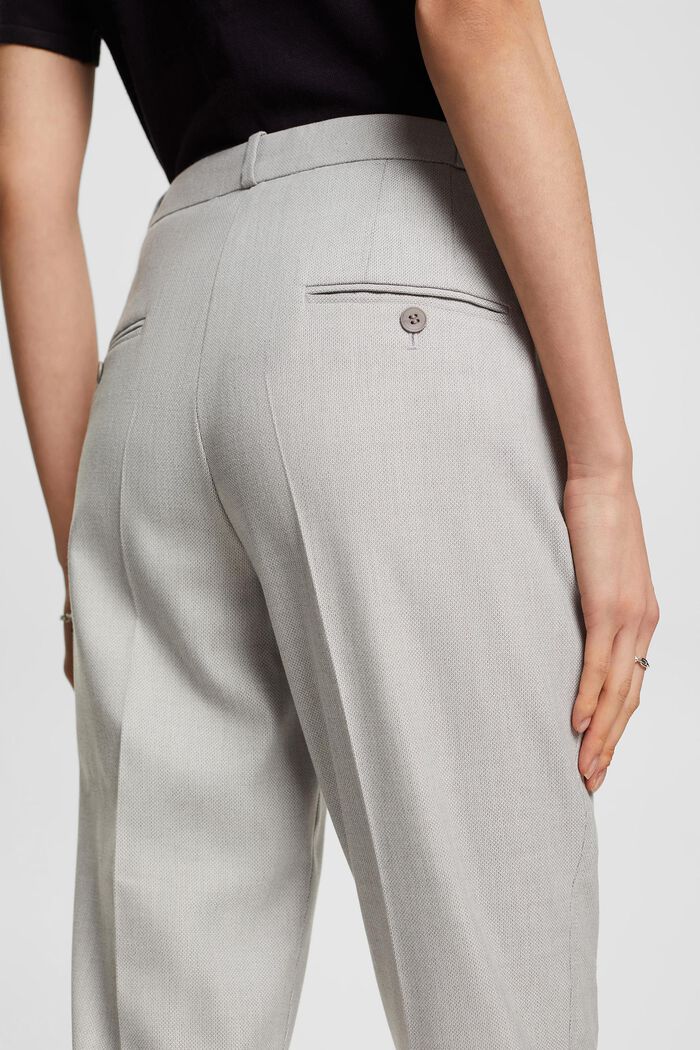 Cropped trousers, GREY, detail image number 4