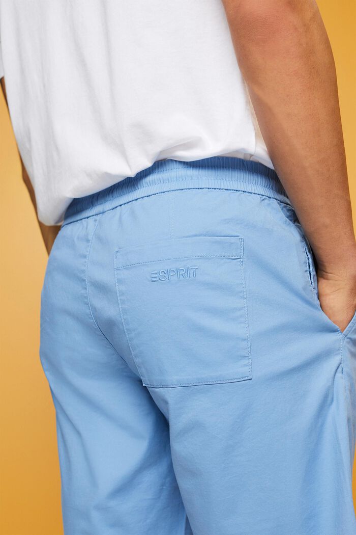 Cotton Twill Shorts, LIGHT BLUE, detail image number 4