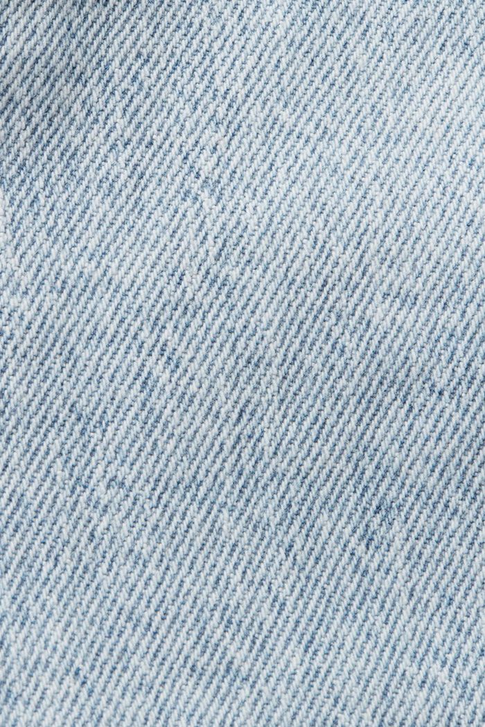 Retro Bermuda Jean Shorts, BLUE BLEACHED, detail image number 5
