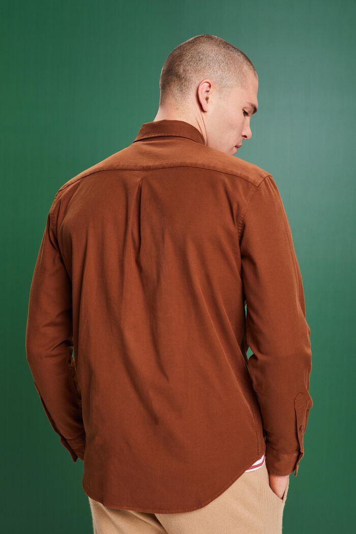 Twill Regular Fit Shirt, BARK, detail image number 3