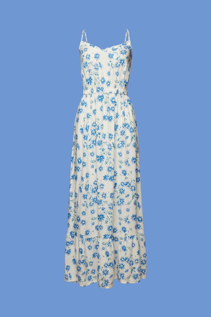 Patterned maxi dress, LENZING™ ECOVERO™, OFF WHITE, detail image number 6