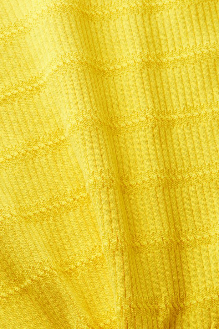 V-Neck Sweater Tank, YELLOW, detail image number 4