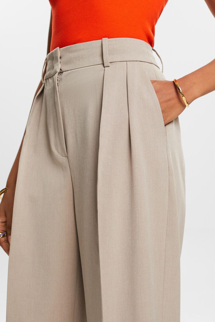 Twill Tapered Pants, LIGHT TAUPE, detail image number 4