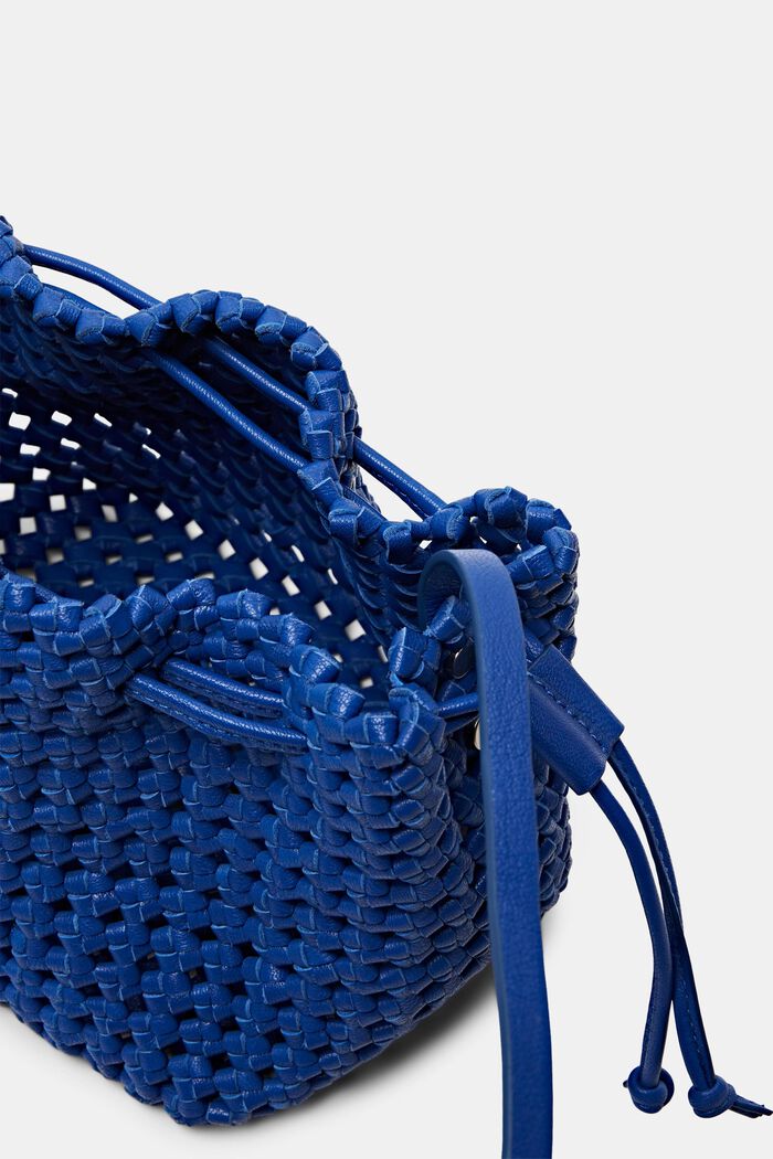 Leather Shoulder Bag, BRIGHT BLUE, detail image number 3