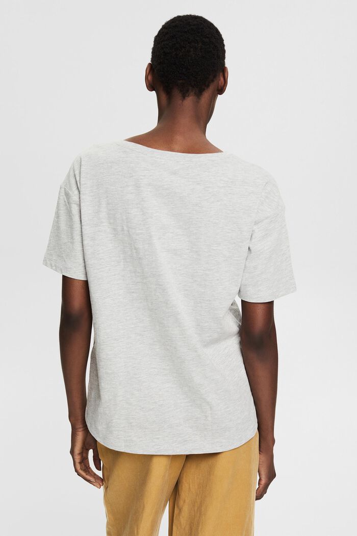 Photo print T-shirt, blended organic cotton, LIGHT GREY, detail image number 3