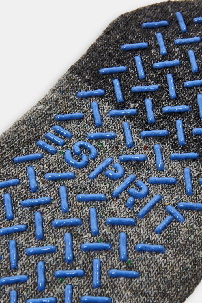 Wool-blend homesocks with non-slip sole, LIGHT GREY, detail image number 1