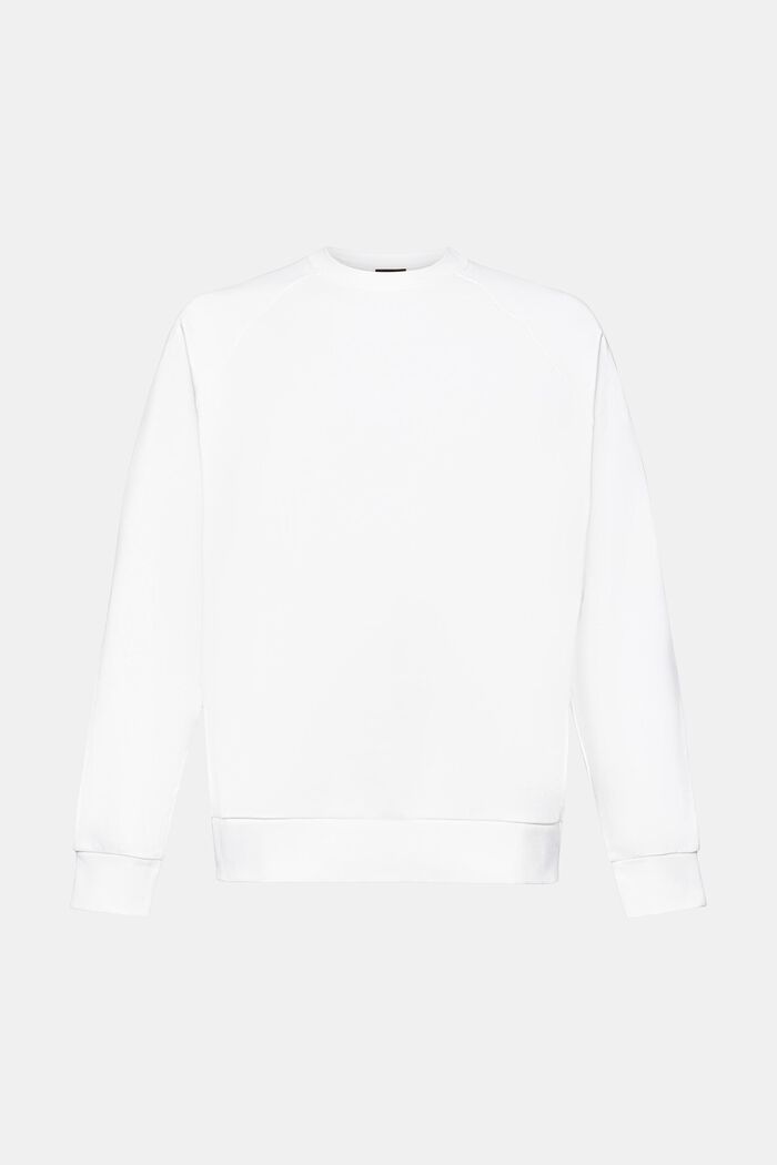 Relaxed fit cotton sweatshirt, OFF WHITE, detail image number 6