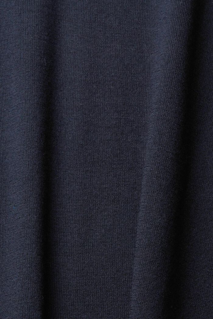 Knitted wool sweater, BLACK, detail image number 5