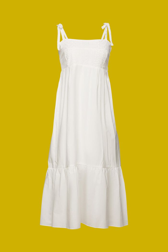 ESPRIT - Midi dress with embroidery, LENZING™ ECOVERO™ at our online shop
