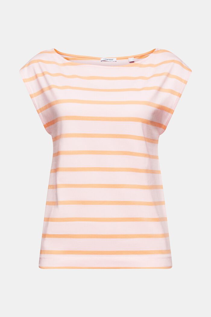 Striped Sleeveless T-Shirt, PASTEL PINK, detail image number 6