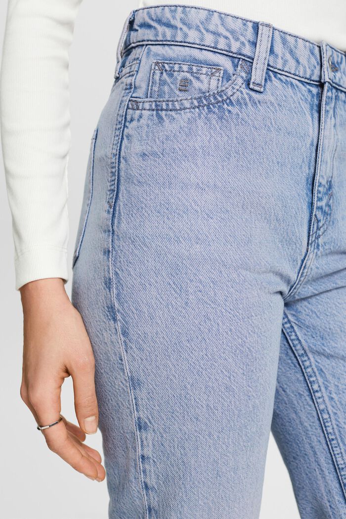 High-Rise Retro Straight Jeans, BLUE LIGHT WASHED, detail image number 2