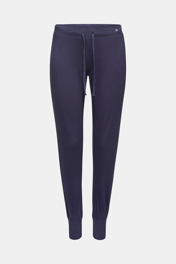 NAVY mix + match jersey trousers, NAVY, overview
