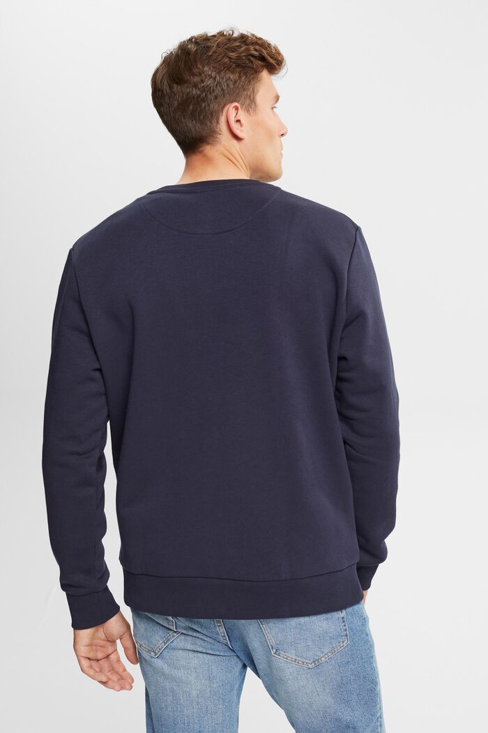 Sweatshirt with a colourful embroidered logo, NAVY, detail image number 3