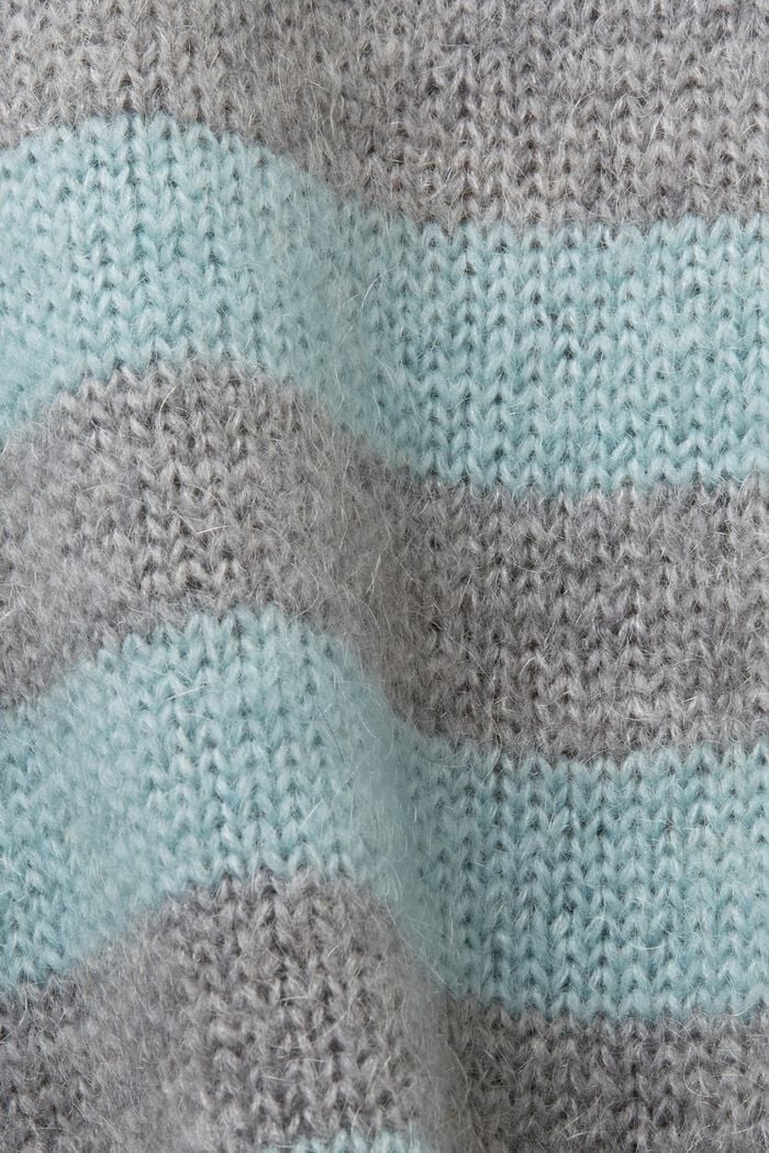 Wool-Mohair Blend Sweater, MEDIUM GREY, detail image number 6