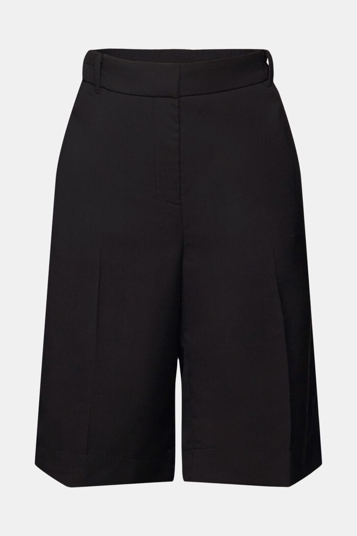 High-rise bermuda shorts, BLACK, detail image number 7