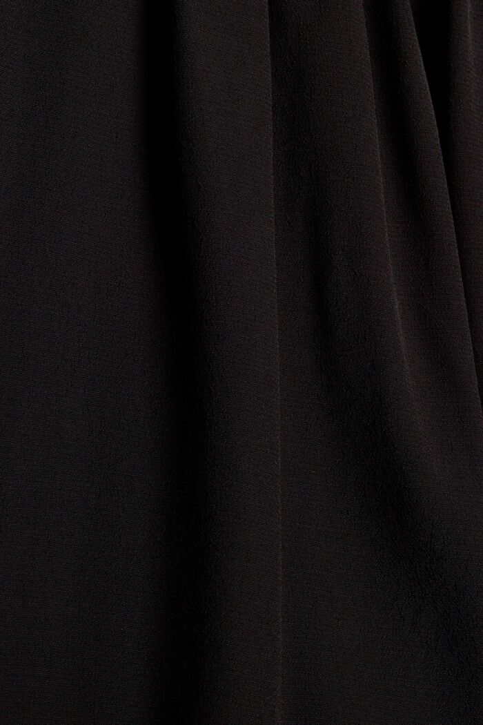 Blouse with gathers, LENZING™ ECOVERO™, BLACK, detail image number 4