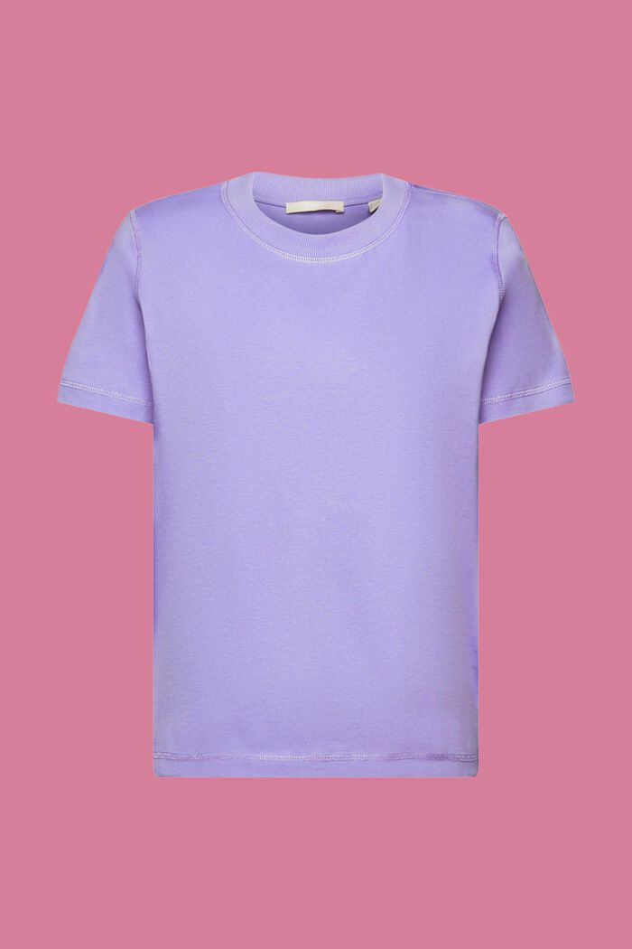 Loose T-shirt, 100% cotton, PURPLE, detail image number 7