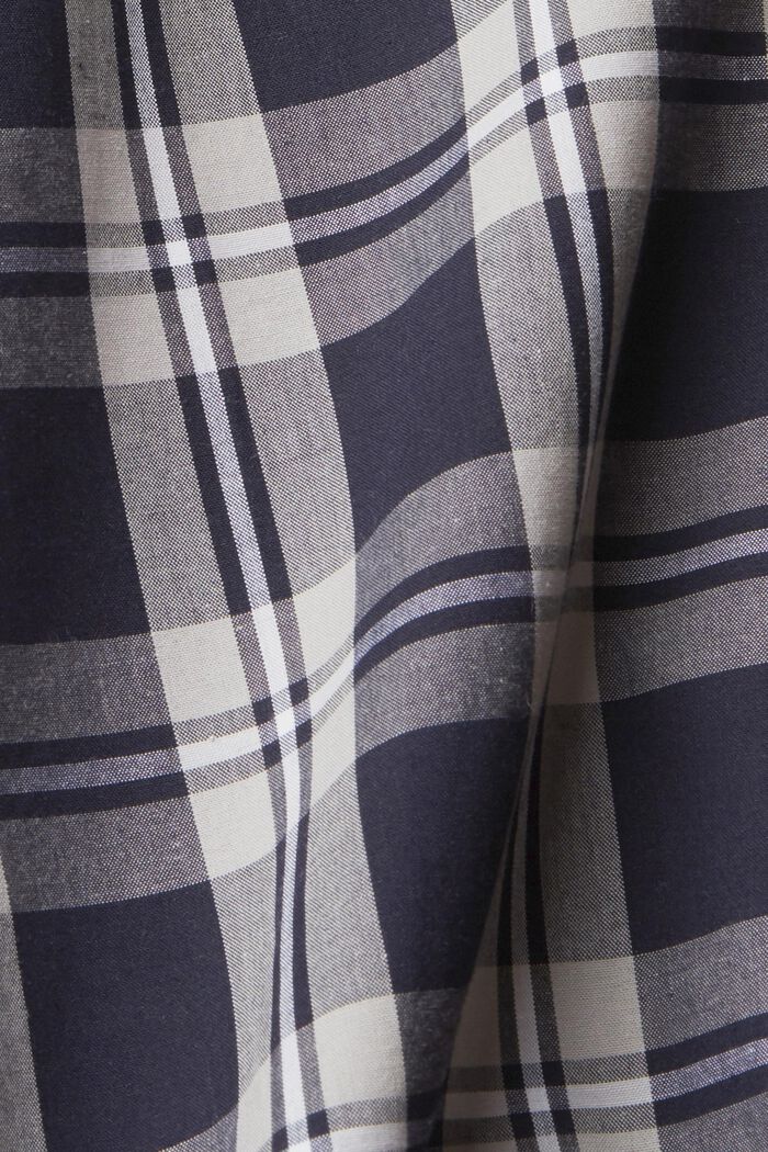 Pyjamas with checked trousers, NAVY, detail image number 1