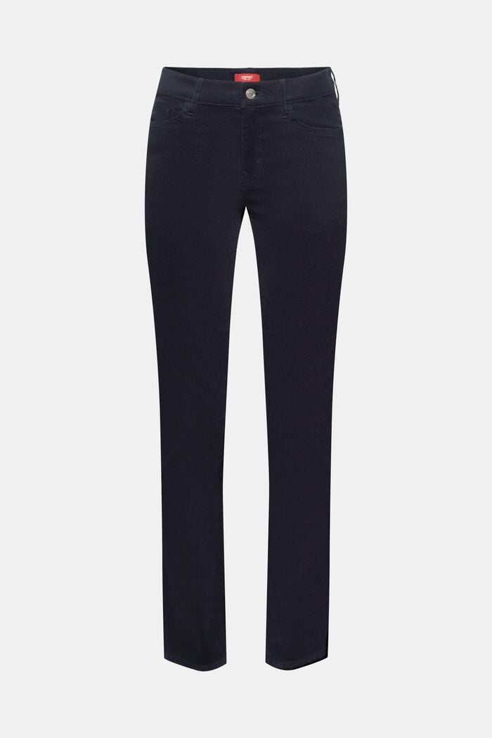 Mid-Rise Slim Corduroy Trousers, NAVY, detail image number 6