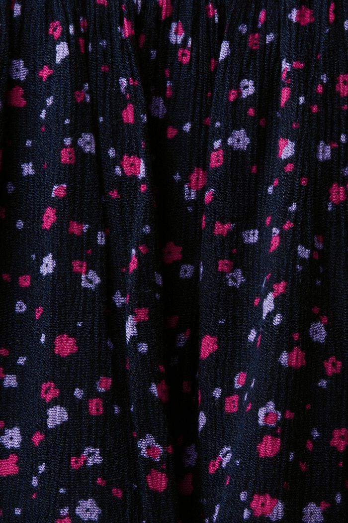 Textured floral mini skirt, NAVY, detail image number 4