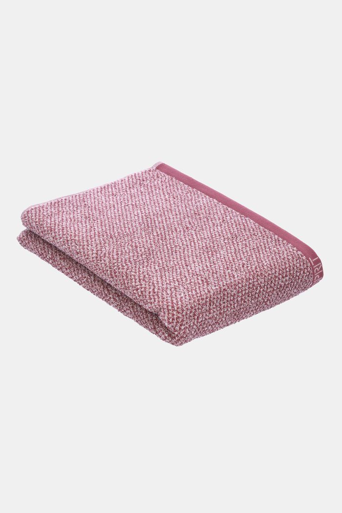 Melange towel, 100% cotton, BLACKBERRY, detail image number 1