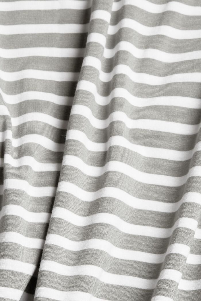 Striped jersey dress made of LENZING™ ECOVERO™, LIGHT KHAKI, detail image number 2
