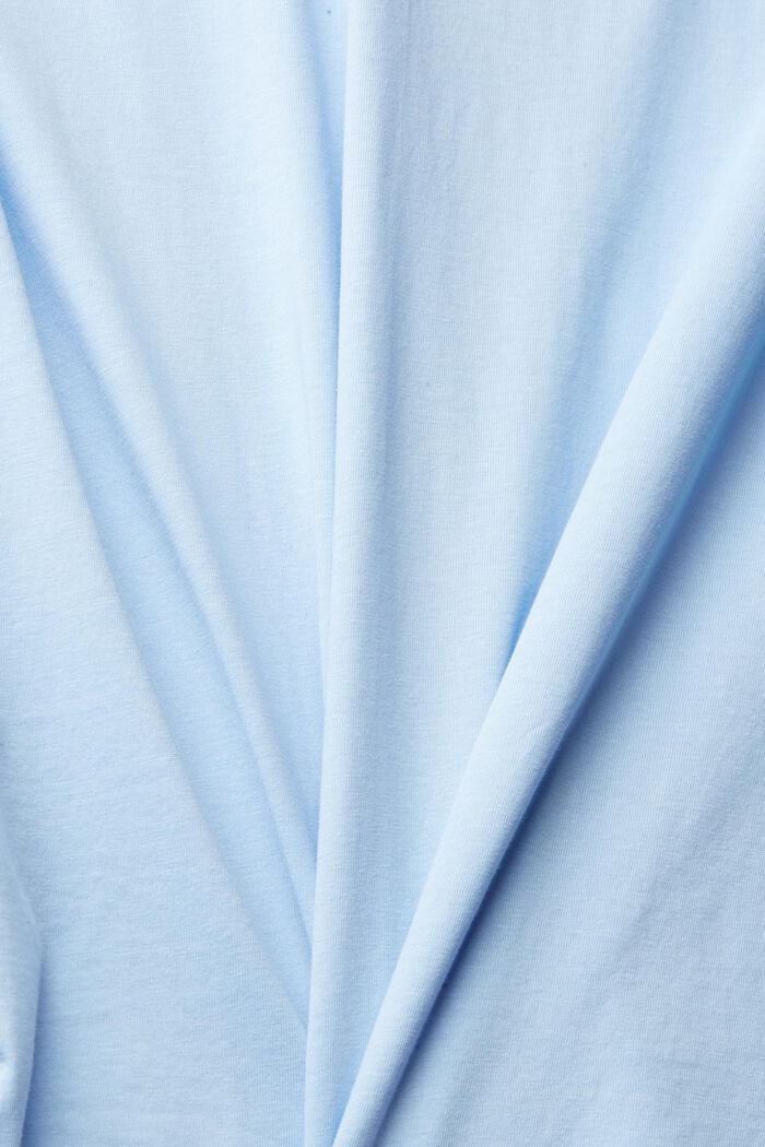 Jersey T-shirt with a logo print, LIGHT BLUE, detail image number 4