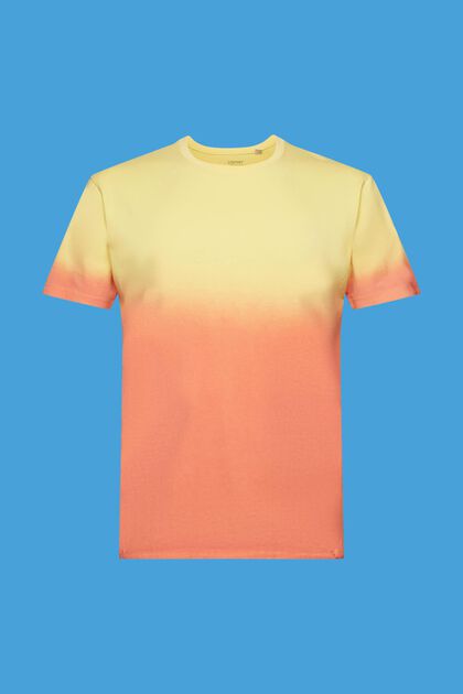Two-tone fade-dyed T-shirt