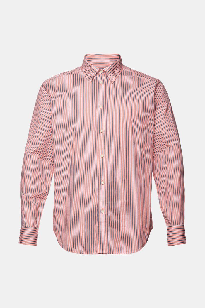 Striped shirt, 100% cotton, CORAL RED, detail image number 6