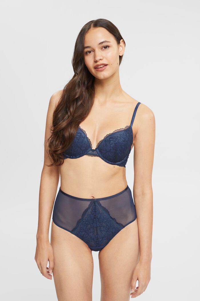 ESPRIT - Padded Underwire Lace Push-Up Bra at our online shop