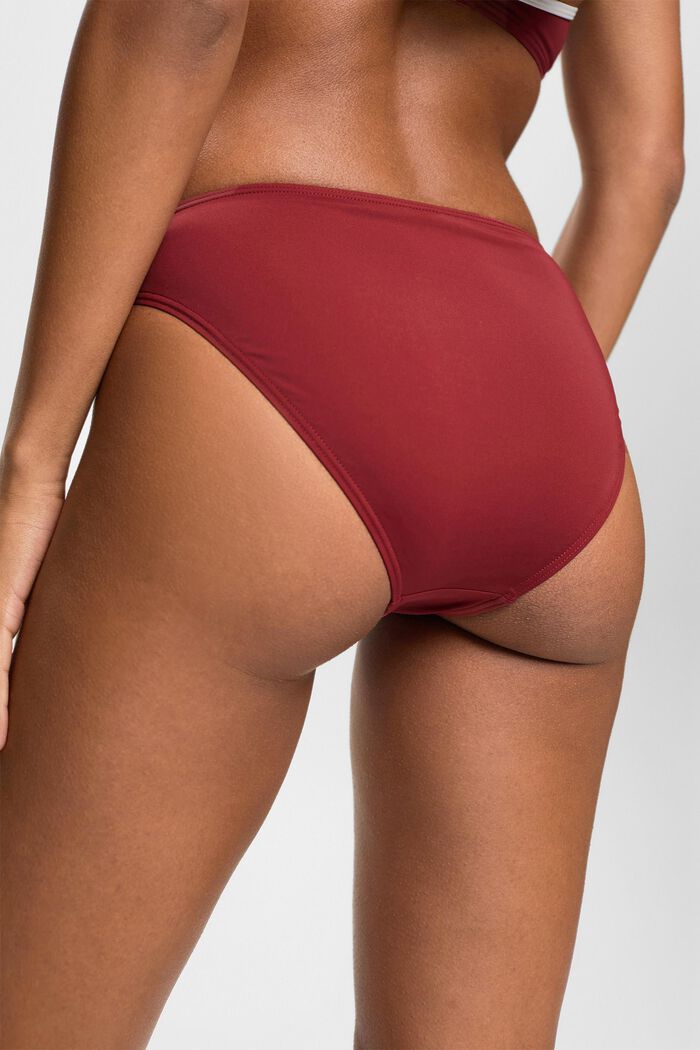 Tri-colour bikini bottoms, DARK RED, detail image number 3