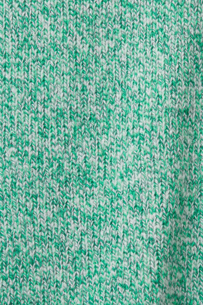 Crewneck jumper, wool blend, GREEN, detail image number 5