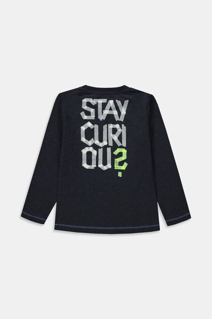 Long-sleeved top with positive message