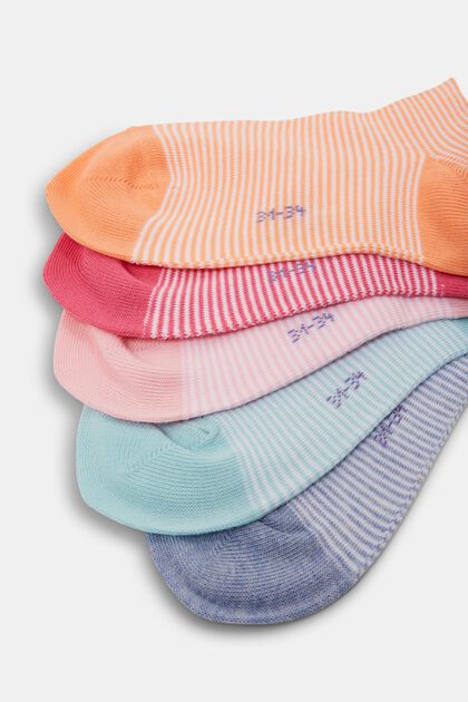 5-pack of striped trainer socks
