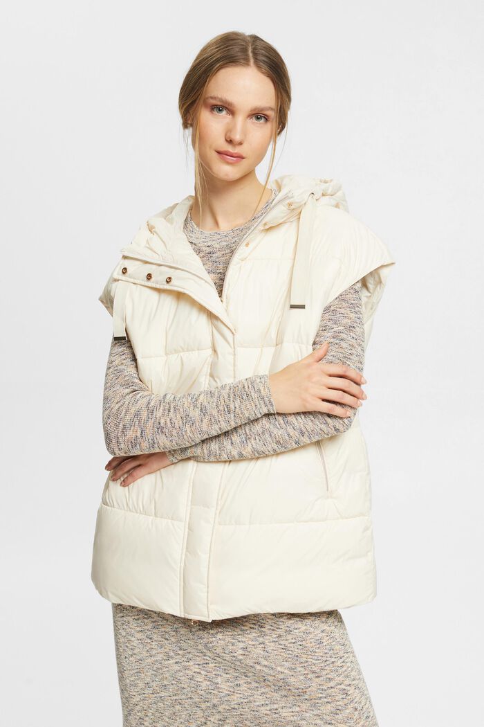 Oversized quilted vest, ICE, detail image number 0