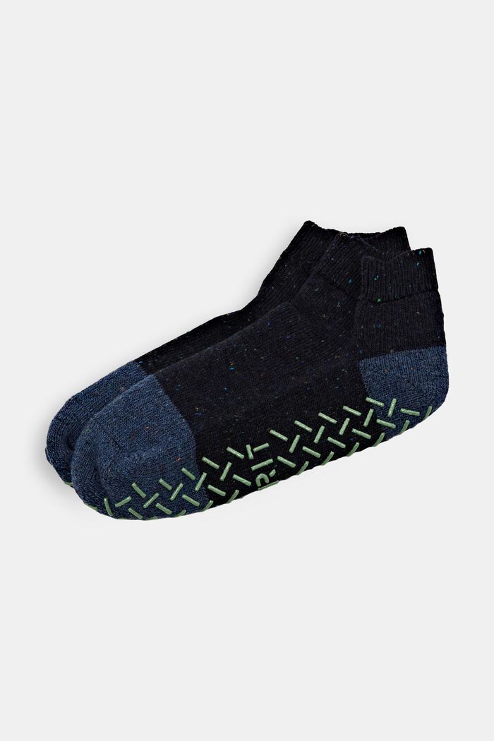 Wool-blend homesocks with non-slip sole, MARINE, detail image number 0