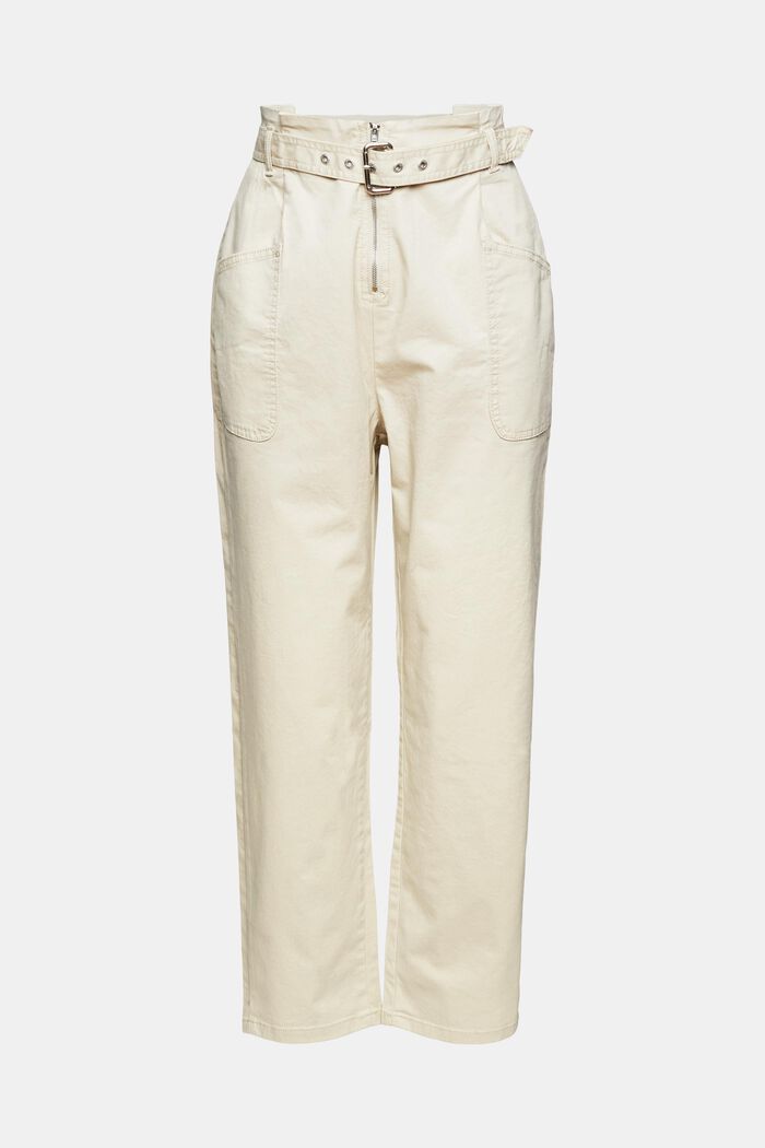 Trousers with a belt